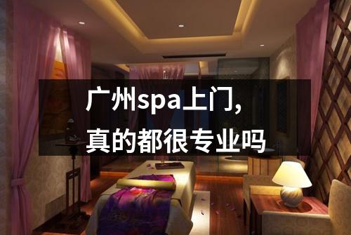 广州spa上门,真的都很专业吗
