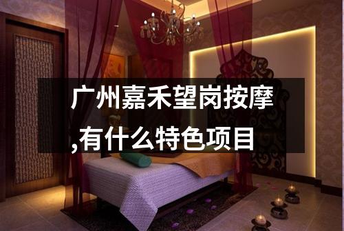 广州嘉禾望岗按摩,有什么特色项目