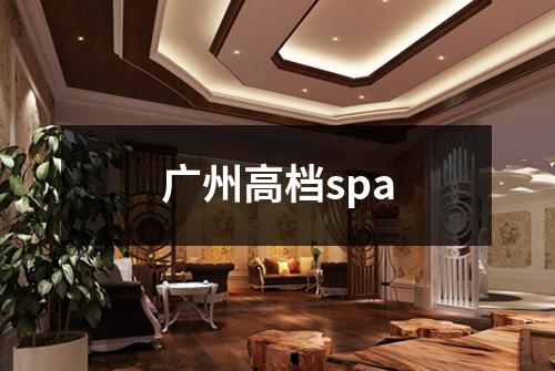 广州高档spa