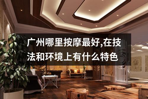 广州哪里按摩最好,在技法和环境上有什么特色